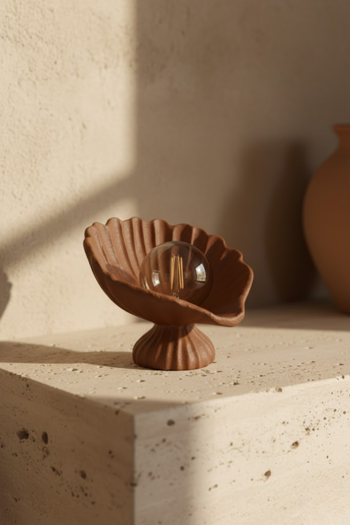 Dekoratif Masa Lambası 25x25 cm Kablolu Ampul Hediyeli Yerli Üretim PLA Abajur